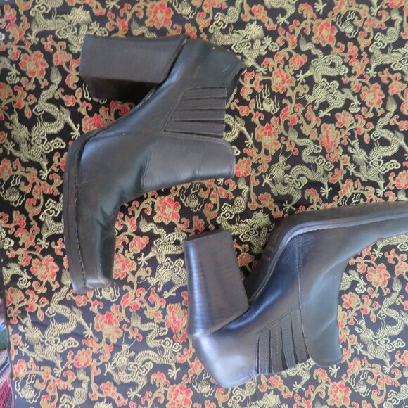 Vintage leather bootie - Picture 5 of 7